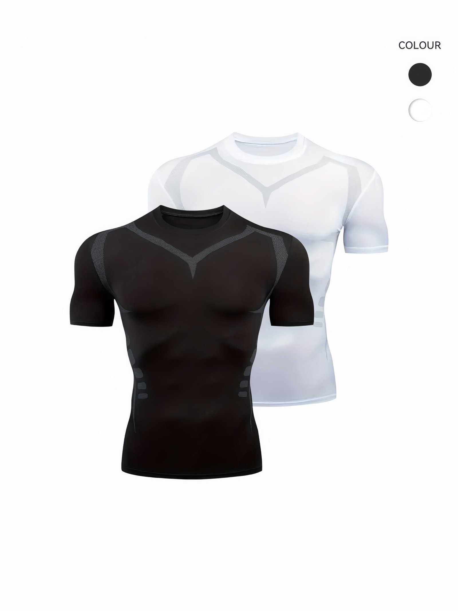 T1608 short-sleeved T-shirt men's sportswear fitness running quick-drying elastic breathable sportswear custom wholesale