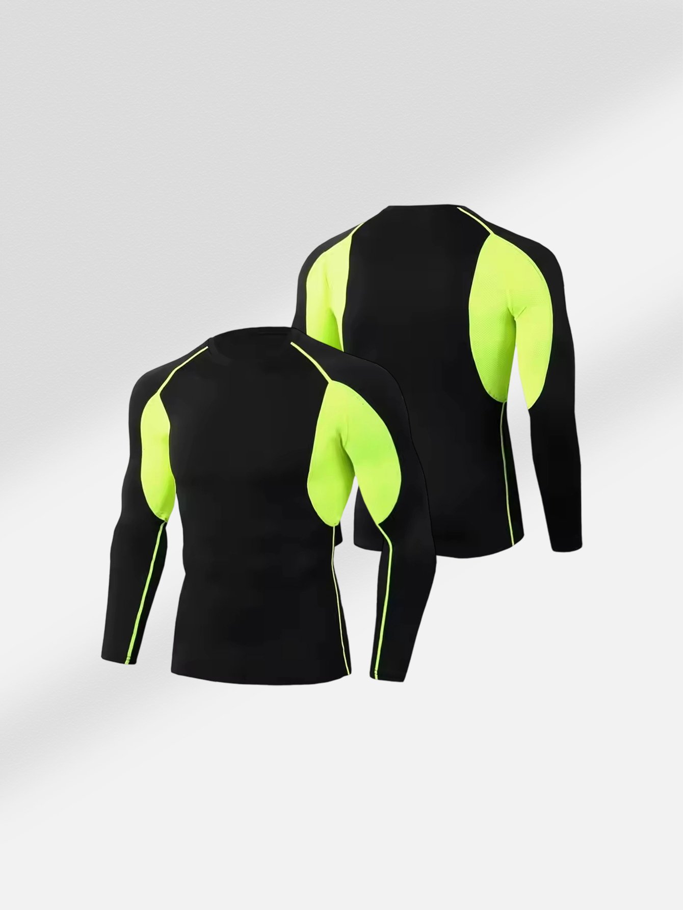 TC50043 Plus Velvet Long Sleeve Sportswear Men's Sportswear Fitness Running Quick Dry Elastic Breathable Sportswear Custom Wholesale - Image 5