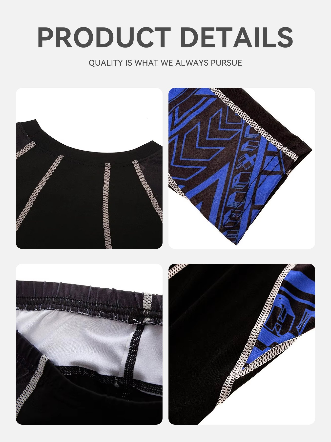 YYF118 Long-sleeved fitness suit sportswear suit quick-drying clothes men's sports suit running sportswear wholesale - Image 6