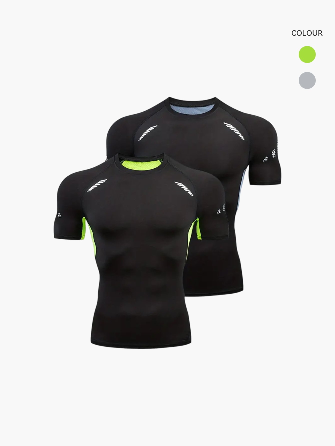 YYF1609 short sleeve black men's sportswear custom sportswear men's compression tights shirt tops shorts fitness exercise running sportswear wholesale